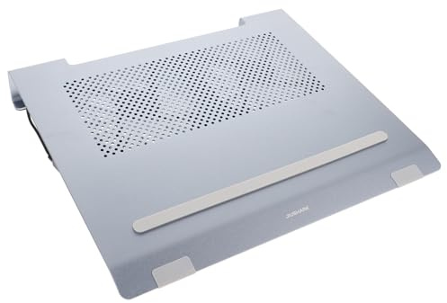 CAXUSD 17.3 Inch Notebook Cooling Stand Aluminum Notebook Stand Dual 12cm Fans White Cpu Cooler Rgb Led Light Effect Modern Design