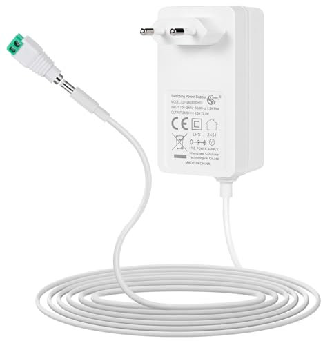 24 V 3 A Alimentatore Adattatore 72 W Trasformatori 5,5 x 2,1/2,5 mm Adattatore di Alimentazione Universale con Connettore DC Femmina Per CCTV Fotocamera, Router, Striscia Luminosa LED 5050 2835 ed