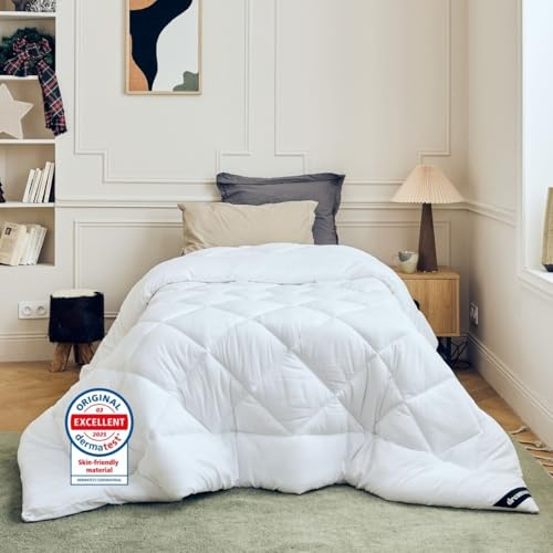 DREAMWAY Bettdecke 140x200 450gsm Steppdecke | Warme Bettdecke für Bettgröße 80 – Oeko-Tex zertifiziert – Maschinenwaschbar bei 60 °C