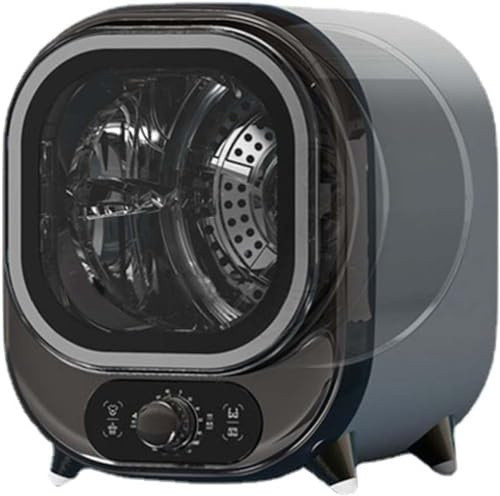 Small Tumble Dryer, Vented Condenser, Portable Compact mini Spin Dryer Wall mountable(Color:Black)