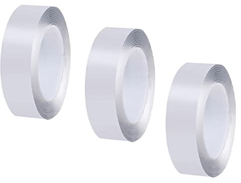 Marhynchus Nastro Adesivo, Nastro a Doppia Faccia a Doppio Lato 30 Mm Largo 5 Metri di Nastro Adesivo Trasparente Lunghi Impermeabile, Nastro Trasparente