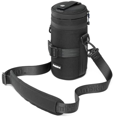 AMBITFUL Tjock kameralins påse fodral vatten, damm, stötskydd linspåse för DSLR-kameralins för Sony, Nikon, Canon, Fujifilm, Tamron passar linser nedan, 80 × 155 mm (3,15 × 6,10 tum), 80 × 155 mm