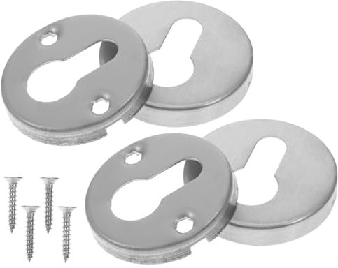 SEWACC Cache De Gâche De Porte Et Amovibles Acier Inoxydable Avec Vis Protection Décorative Pour Serrure De Porte