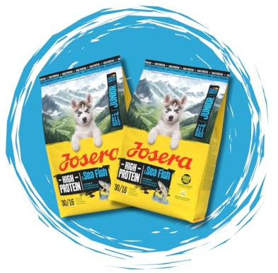 Josera - Hundefutter - High Protein Sea Fish 2x3kg Bundle – Getreidefreies Trockenfutter für aktive Hunde mit Fisch & Süßkartoffel – inklusive Goodie