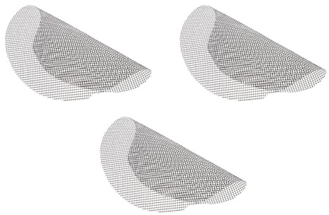 VALICLUD Lot de 3 Tapis de Barbecue Antiadhésifs en Fibre de Verre Résistants à la Chaleur Diamètre 40 CM Couleur Noire Tapis de Cuisson Réutilisables pour Barbecue et Camping