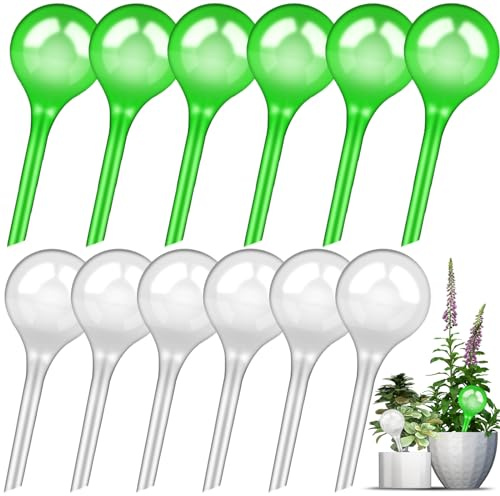 ITMNMNL Irrigazione a Goccia per Vasi 12PCS Irrigazione Vasi,Set Irrigazione a Goccia per Vasi,Irrigazione Automatica Vasi,Irrigazione a Goccia per Vasi Balcone Adatto per Uso Interno ed Esterno