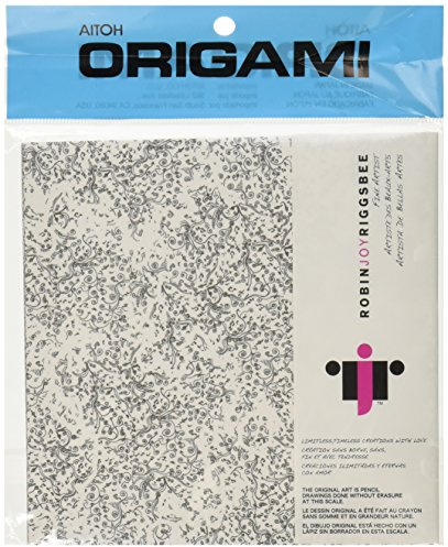 Aitoh RJR-05 Riggsbee Design-Feet Origami Paper, 6-Feet by 6-Inch, Black/White, 40 Sheets