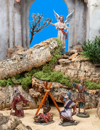Triciclo Editores La Anunciación |Figuras de Belén |Serie 11cm| Diseñadas por José Luis Mayo |Decoración Navideña |Nacimiento