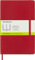 Moleskine Classic Notebook, Taccuino con Pagine Bianche, Copertina Morbida e Chiusura ad Elastico, Formato Large 13 x 21 cm, Colore Rosso Scarlatto, 192 Pagine