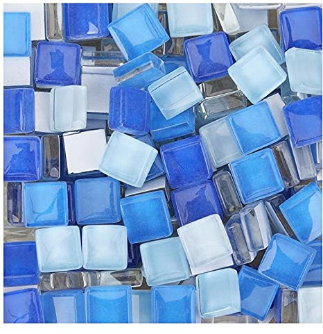 DawnDream Tesselles mosaique 100 pcs/Pack mosaïque en Verre Cristal DIY Hobbies Tile Créativité Art Materia à la Main Mosaique Verre (Color : 03)