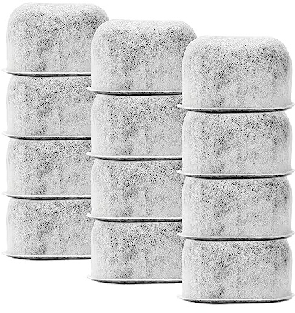 12-Pack Replacement Charcoal Water Filters for Braun Coffee Makers - Fits All Braun BrewSense Drip Series Coffee Machines