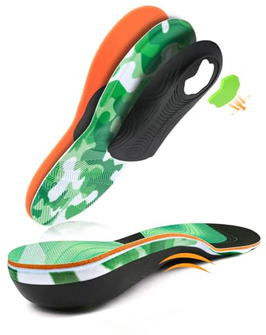 PCSsole plantillas fascitis plantar，plantillas gel hombre trabajo，Plantillas ortopédicas para mujeres y hombres para pies planos, espolon calcaneo, Alivio del Dolor de Pie