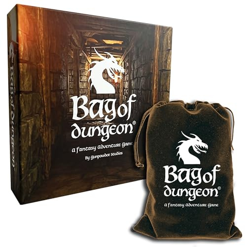 Bag of Dungeon – Fantasy Adventure Board Game for Families & RPG Fans | 1–4 Players, Ages 7+ | Classic Dungeon Crawler | Quick Play, Portable Tabletop RPG with Endless Replayability