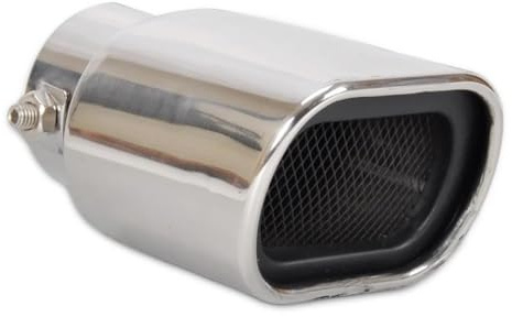 JSFRBMA Coche Silenciador Tubo De Escape Recto De Acero Inoxidable Trasero Silenciador Punta del Tubo De Diámetro Final 32mm-56mm para Peugeot para Terminales Escape