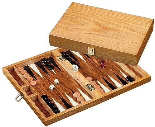 Philos 1165 - Backgammon Mathraki, klein, Holz