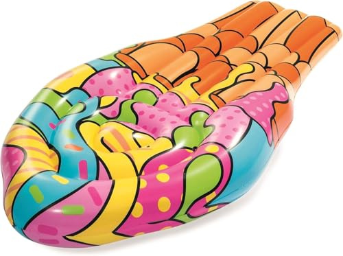 Bestway Luftmatratze Pop Eiswaffel, 188 x 95 cm, 43185-19, multi, 180x85x24