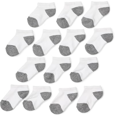 Amazon Essentials Unisex Kids Cotton Low-Cut Cushioned Sock