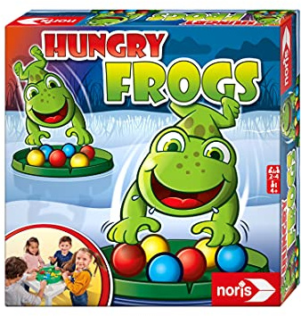 noris - Hungry Frogs, das lustige Schnappspiel für Groß und Klein, für Kinder ab 4 Jahren