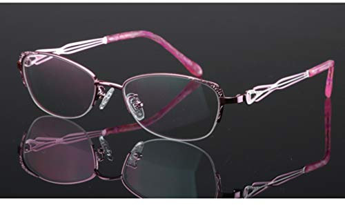 Damenmode Elegante photochrome Lesebrille Dunkelgraue Sonnenbrille mit Metallrahmen Anti-Ermüdungs-Komfort-Brille aus asphärischem Harz mit UV-Schutz
