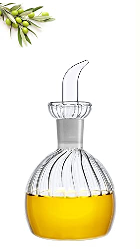 HAIZEEN 300ml Ampolla Multiuso in Vetro, Decanter per Olio in Vetro e Ampolla per Cucina e Barbecue.