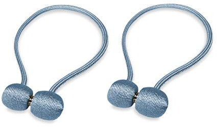 Tex family CALAMITA Ferma Tenda Smart © TIEBACK Fibbia per Tende 2 Pezzi - Azzurro