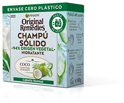 Original Remedies Champu Solido (Pastilla) 60Gr.Coco&Aloe V3