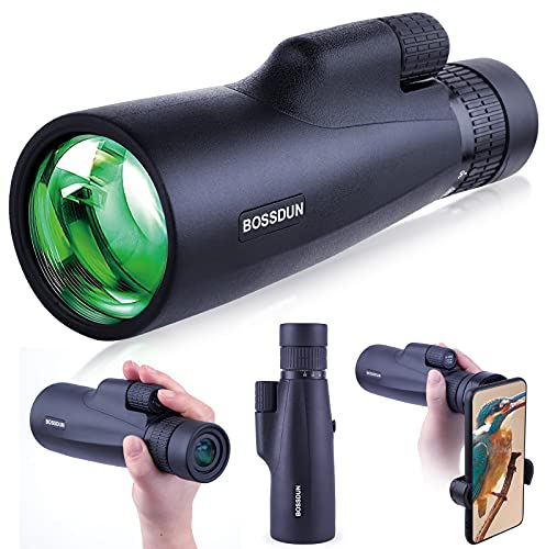 10-30x50 Monokular Teleskop für Erwachsene, Wasserdichtes HD Monokular Zielfernrohr mit Smartphone zur Vogelbeobachtung Sightseeing Wandern Jagd Camping