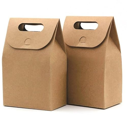 Papiertüten, 20 Stück Vintage Natürliche Kraftpapiertüte, Mini Geschenktüten, Vintage Kraft Papiertüte, Natürliche Kraftpapier Tüte, für Hochzeitsfest Geschenkverpackung Geschenk Süßigkeit (Braun)