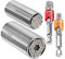 S&R Universal Steckschlüssel, Multi Stecknuss Set, 4-tlg, 2 x Multifunktion-Nuss 5-14 mm und 7-19 mm, 2 x Sechskant Adapter 1/4 und 3/8 Vierkant, einfaches Lösen von Muttern, Haken, Bolzen, uvm