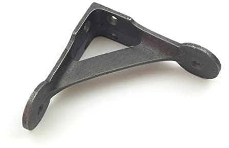 Par de soportes de estante de horca de hierro fundido antiguo (90 mm x 90 mm)