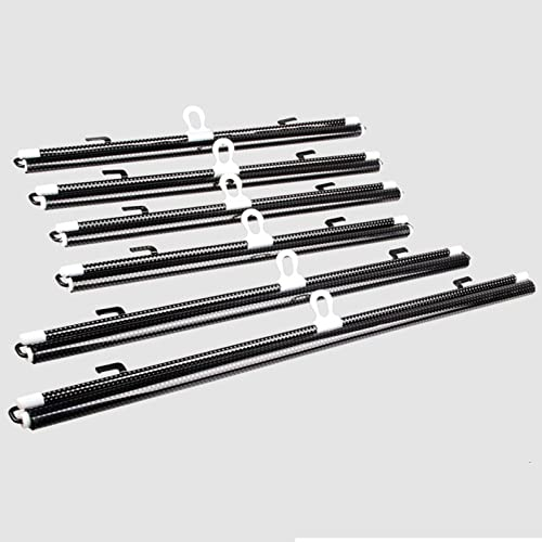 KGUDYS Verdunkelungsrollos mit Saugnäpfen Verstellbare Jalousien Tragbare Sonnenrollos Temporäre Jalousien, Für Bad, Küche, Wohnzimmer, Auto, Sichtschutz,Hitzeschutz-Rollos,Black-45x125cm/17.7x49.2in