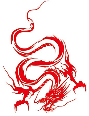 Aufkleber Motorhaube Emblem Sticker,3D Drache Aufkleber für Auto Personalisiert Aufkleber Wasserdicht Karosserie Aufkleber Selbstklebender Aufkleber Drache Vinyl Aufkleber Auto Styling Dekoration