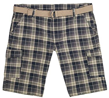 Lavecchia Übergrößen Cargo Shorts Herren inkl. Gürtel Cargoshorts Kurze Hose LV-65