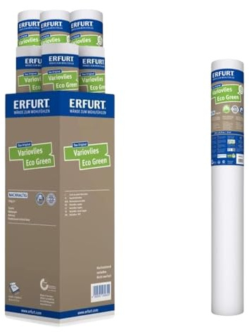Erfurt Variovlies überstreichbar 20X0.53 Glattvlies Tapete 6 Rollen 1003903
