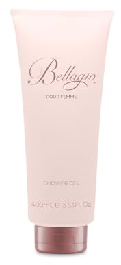 DIAMOND INTERNATIONAL BELLAGIO Gel douche pour femme au parfum fruité et musqué, pour peau plus douce et parfumée, fabriqué en Italie, 400 ml