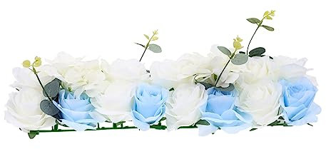 Abaodam Künstliche Rosen Blumen Wandpaneel Für Hochzeiten Und Feiern Elegante Lebensechte Seidenblumen Zur Dekoration Von Wänden Aisles Und Räumen Kunstblumen Für