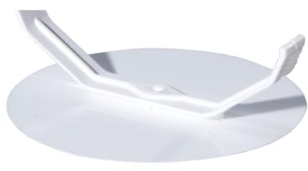 F-tronic 10 Stück Feder-Steckdeckel Federdeckel Dosendeckel 60mm, Weiß, Kunststoff, modern oder functional, Schnalle, Deckel für Dosen