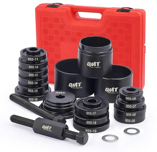Orion Motor Tech 24tlg Radlager Radnabe Abzieher Radlager Werkzeug Set Radlagerwerkzeug Radlager-Einpresssatz Radnabe Ausdrücker Montage Demontage zum Aus- und Einbau von Vorderradantriebslagern
