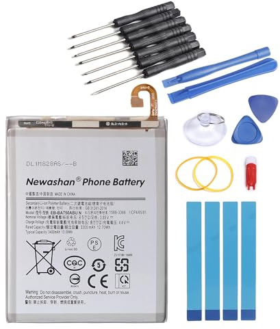 Batterie EB-BA750ABU pour Samsung Galaxy A10 SM-A105 A7 3300mAh 3,85V | Compatible SM-A105FN/DS, A7 (2018) SM-A750 Téléphone Portable Smartphone, Li-ION, Avec Kit Outils