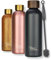 Milu Thermosflasche 750ml Isolierte Edelstahl Thermo Trinkflasche Thermoskanne Auslaufsichere Isolierflasche doppelwandig - Kohlensäure geeignet – inkl. Reinigungsbürste (Schwarz, 750ml)