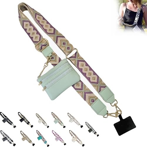 VISIOLEX Portacellulare con tasca con zip, portacellulare a clip con portafoglio, clip per cellulare e cinghia di trasporto, 2024 Nuovo portacellulare a clip (D)