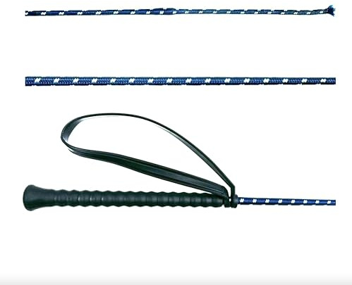 JA Horse JA0001 Fleck Reitgerte Dressurgerte mit Handlasche, Navy, 80 cm | Profi Gerte für Dressur & Reitsport, rutschfester Griff, flexible Reitgerte Pferd