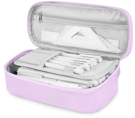 wonsar Federmäppchen Mäppchen Federtasche Etui 4 Fach Federmäppchen Mädchen Jungen Teenager Schlamppermäppchen für Schule & Büro