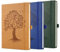 Giyofom Confezione da 3 quaderni multicolore Executive con carta spessa di alta qualità, design, 21,9 x 13,7 cm, 360 pagine, perfetto per ufficio, casa, scuola, , scrittura e prendere appunti
