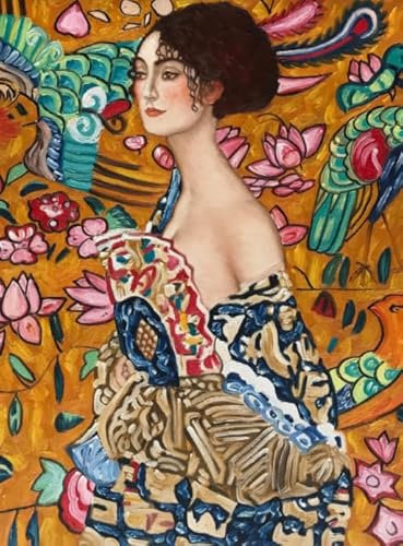 WDZFF Puzzle 1000 Stück - Klimts Reteo Kunst Ölgemälde Plakat - Wand Kunst Dekoration - Erwachsene Familie Stress Relief Puzzle Spielzeugs - Puzzles Für Ältere Erwachsene Xa449Wp