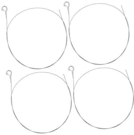SHINEOFI 4 pièces Câble de Suspension Acier Réglable pour Lampe Suspendue Corde Porte-photo Robuste pour Cadres et Luminaires Kit de Fixation Polyvalent pour Décoration Intérieure Charge
