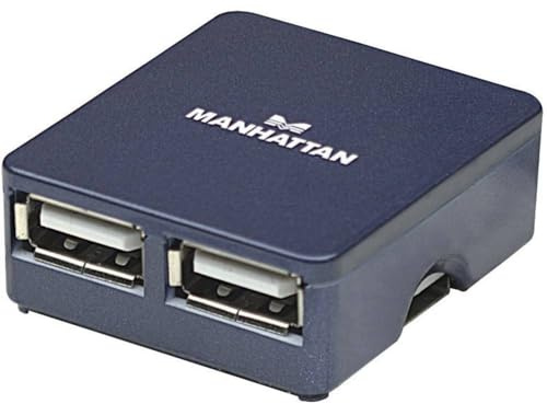 Manhattan Adaptador Hub Micro USB 2.0 (4P) [BU]