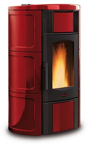 Stufa a Pellet Nordica mod. Iside Idro 20,1 Kw versione Bordeaux