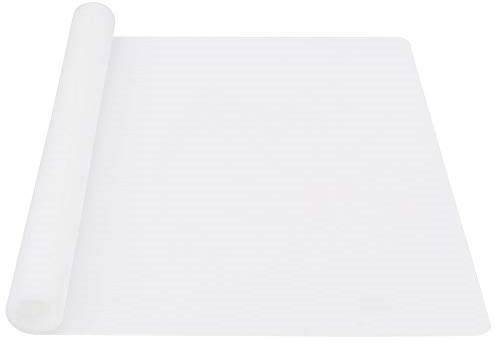 Webake Tapete de Silicona para Hornear y Amasar 60 x 40 cm para colchoneta antideslizante resistente al calor, protector de encimera,estera de arte y manualidades 60×40cm (blanco)