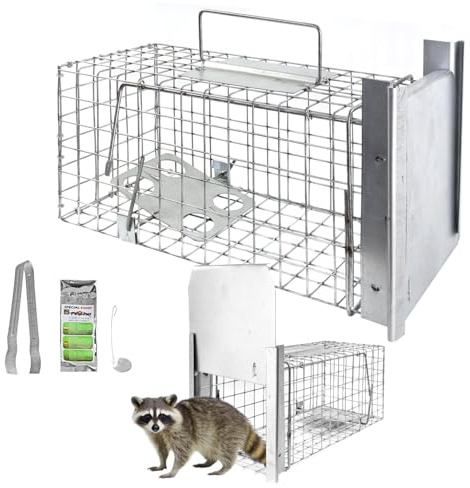 Petigi Lebendfalle Marder Rattenfalle Lebend Wiesel Garten Kaninchen Abwehr Umsiedeln Falle Haus Zubehör Vertreiben Ratte Dachboden 35 x 17 x 17 Stable